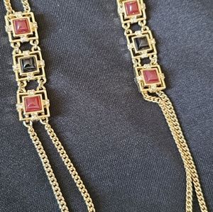 Ann Taylor Gold Tone Double Strand Necklace